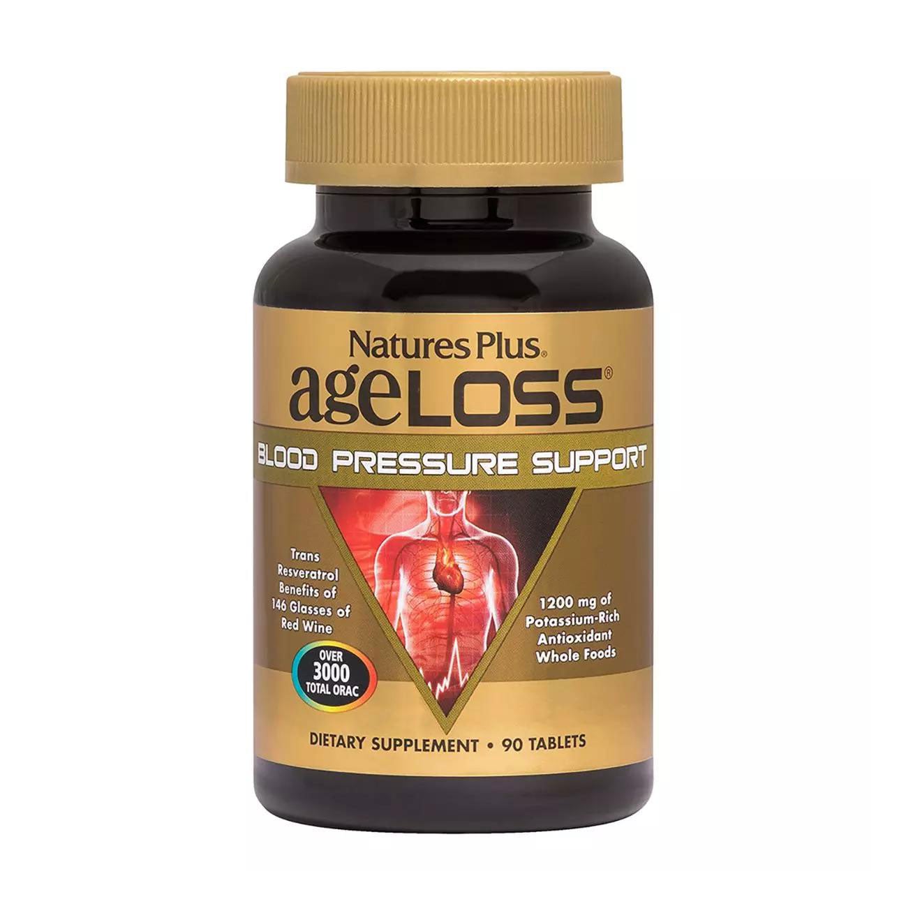 Підтримка кров'яного тиску NaturesPlus AgeLoss Blood Pressure Support, 90 таблеток